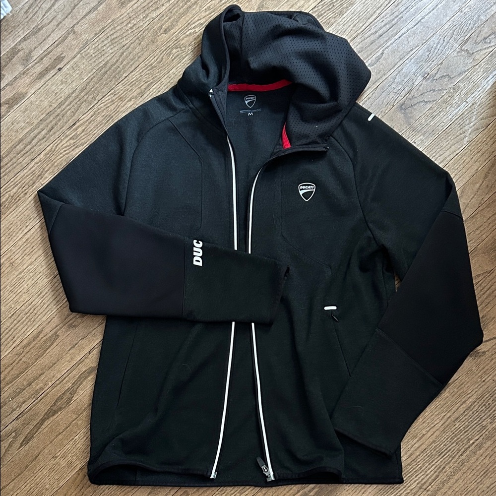 Ducati Reflex Attitude Sweatshirt Men's Black Zip Up Hoodie